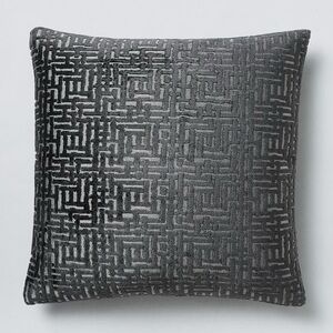 West Elm Allover Crosshatch Jacquard Velvet Pillow Covers 20”x20” (Set of 2)